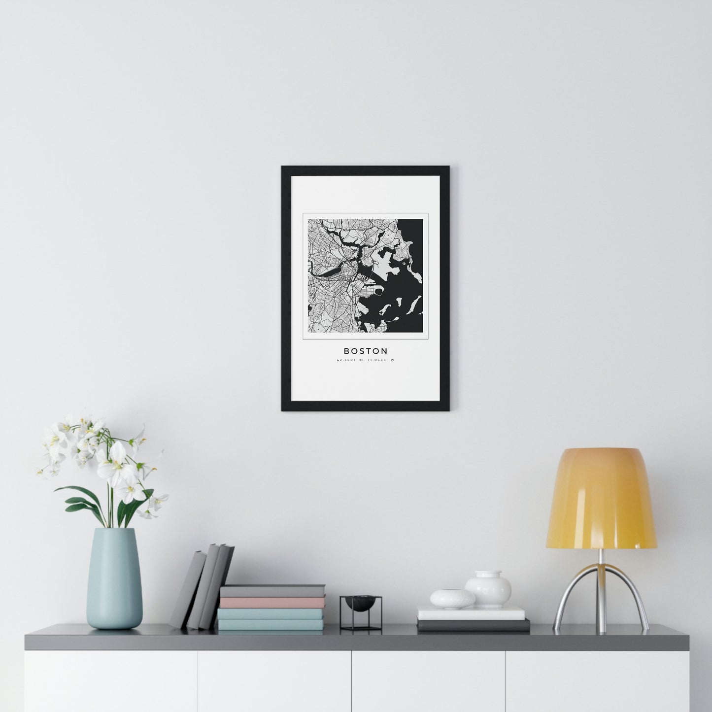 Boston Hometown Premium Framed Poster