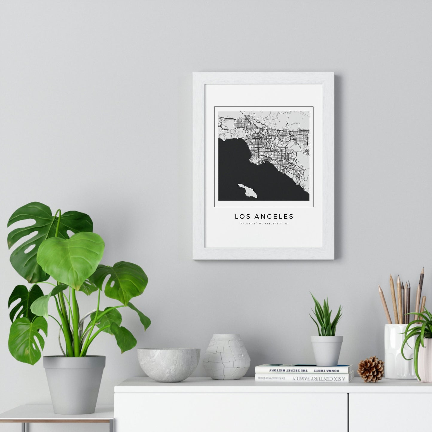 LA Hometown Premium Framed Poster