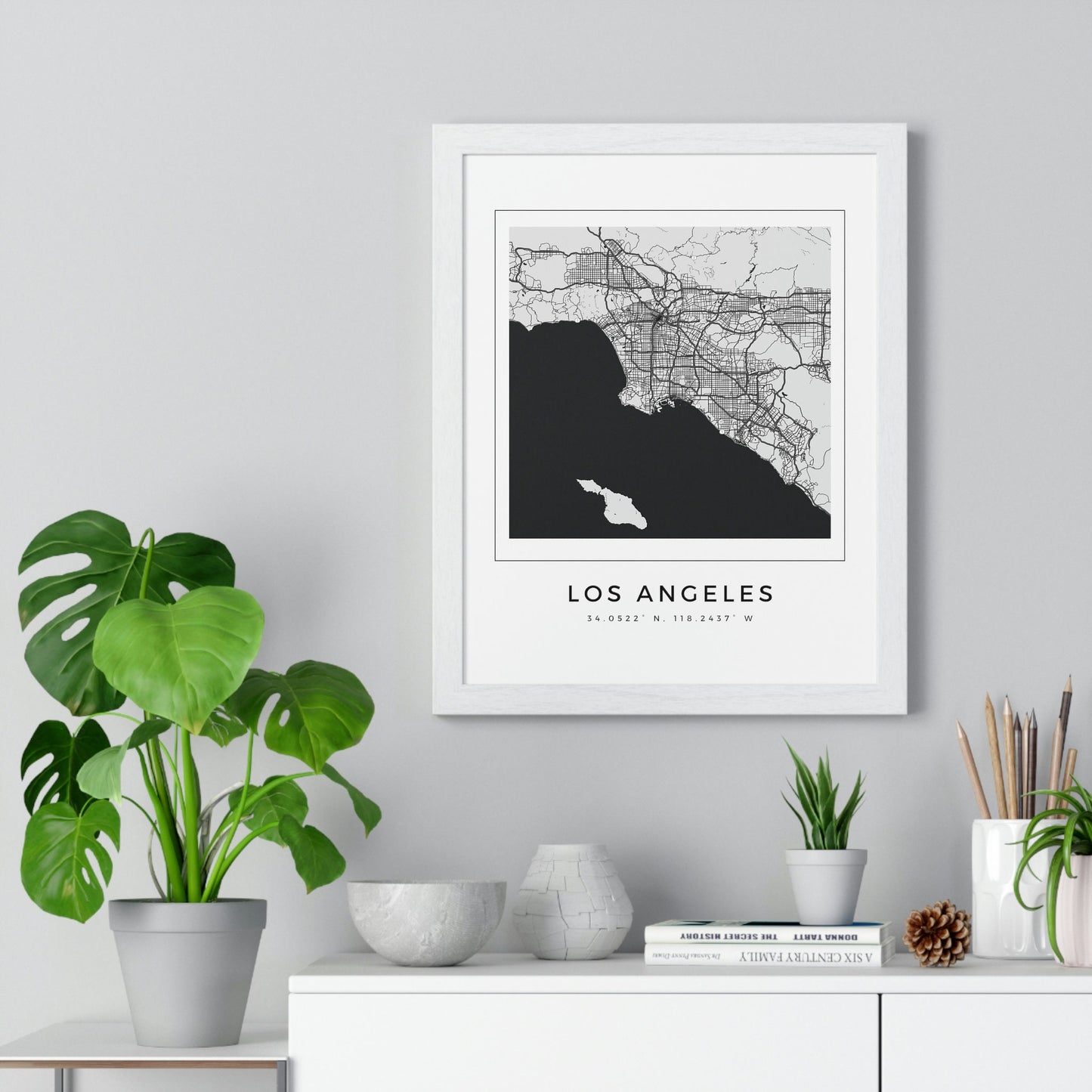 LA Hometown Premium Framed Poster
