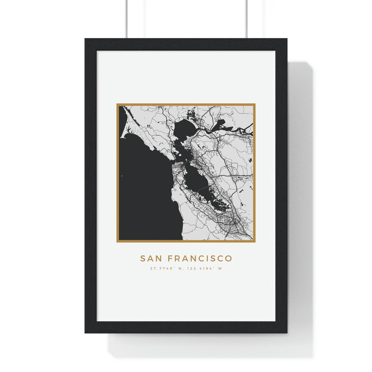 San Francisco Hometown Premium Framed Poster (Golden Trim)