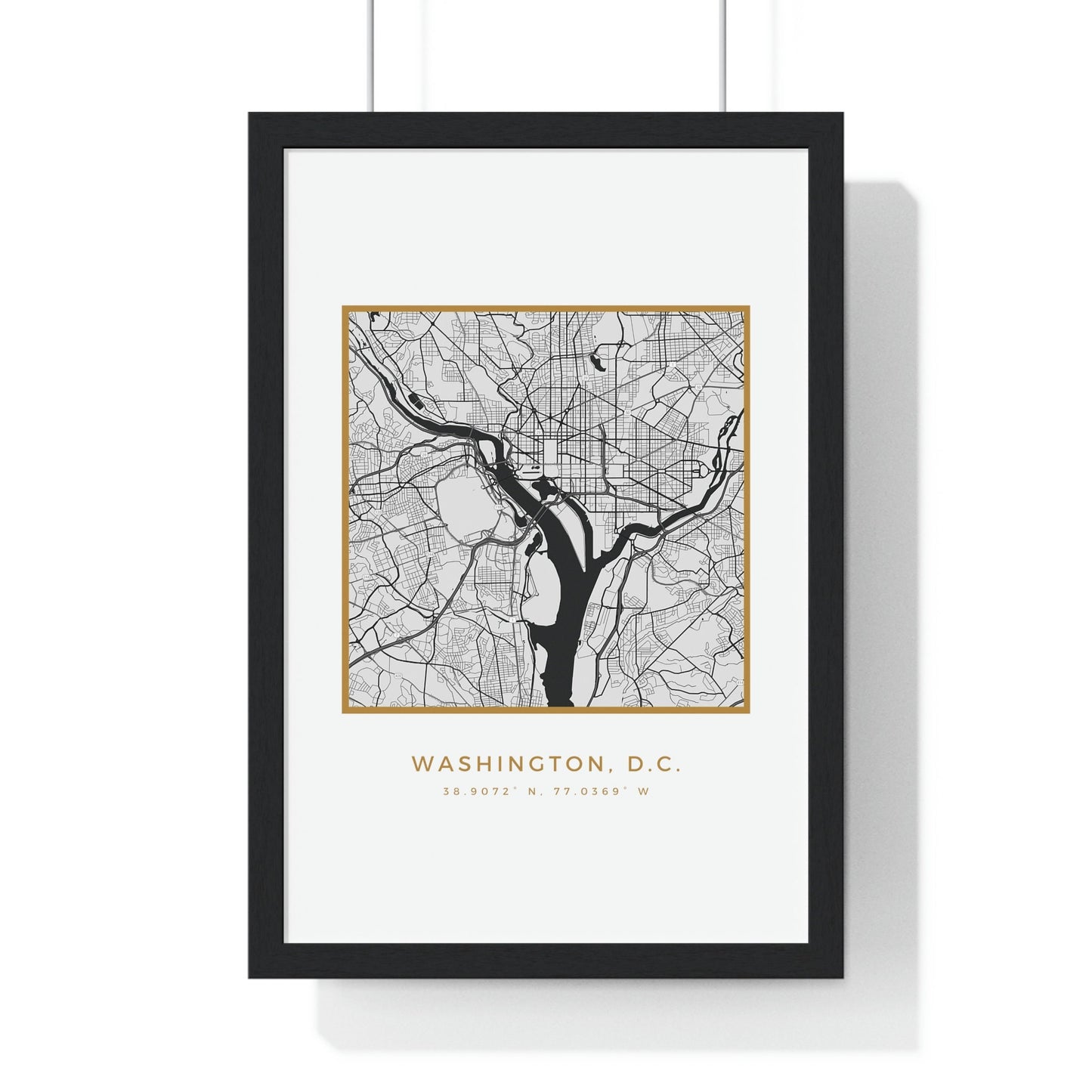 DC Hometown Premium Framed Poster (Golden Trim)