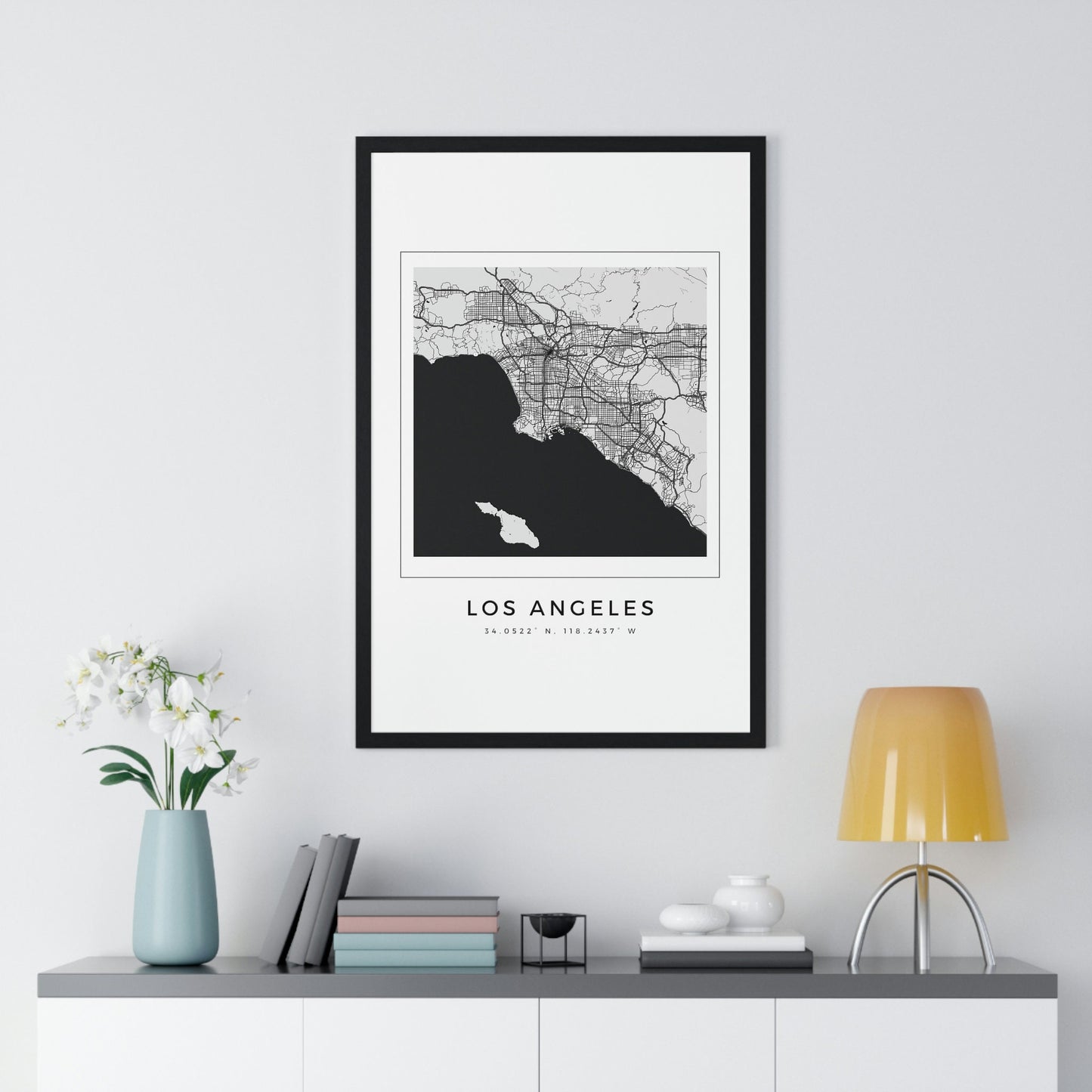 LA Hometown Premium Framed Poster