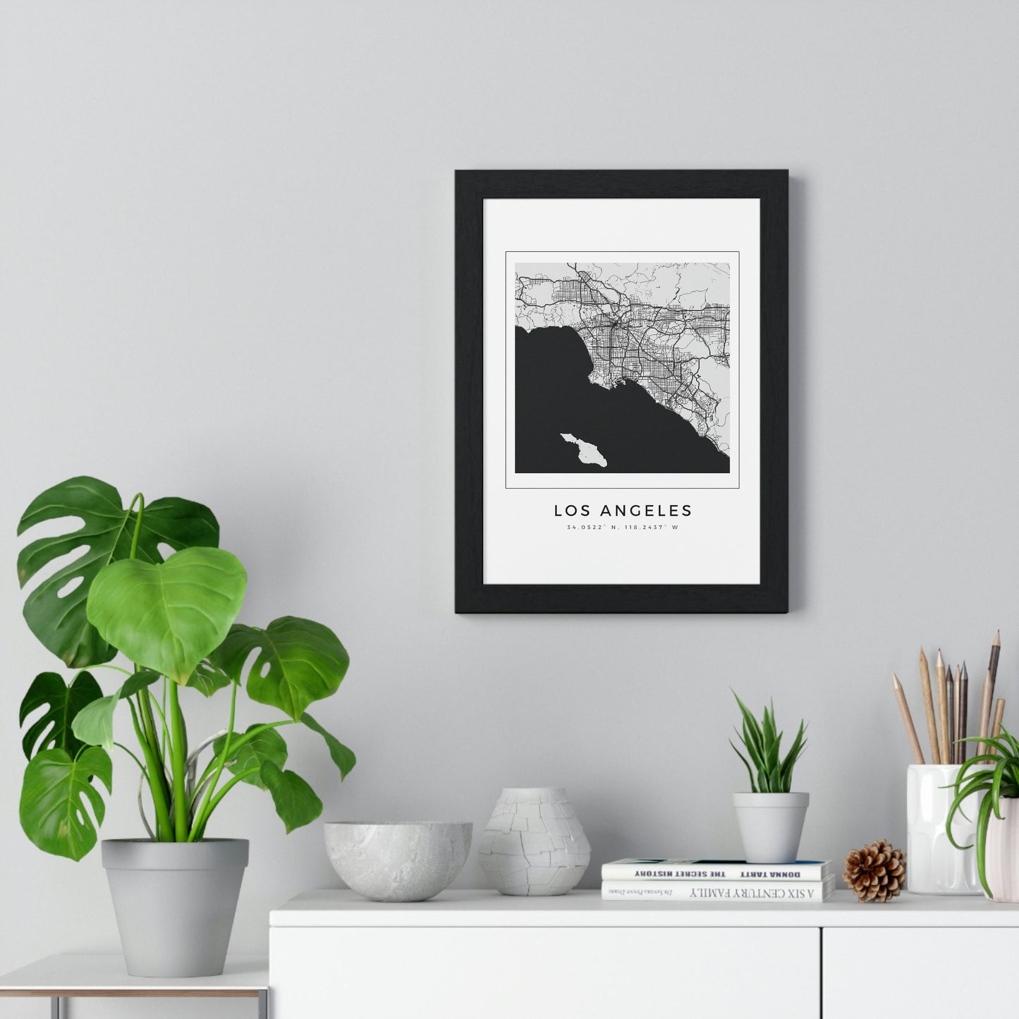 LA Hometown Premium Framed Poster