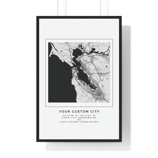 Your CUSTOM Hometown Premium Framed Poster