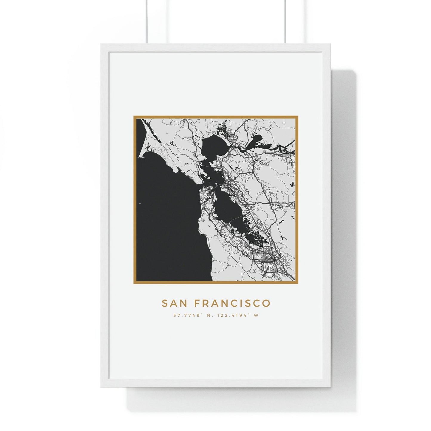 San Francisco Hometown Premium Framed Poster (Golden Trim)