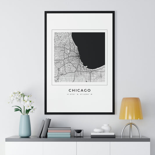 Chicago Hometown Premium Framed Poster