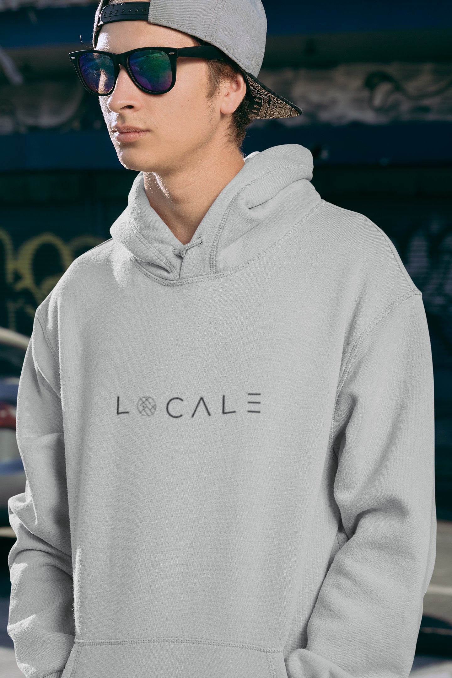 Grey and white nicce hot sale hoodie