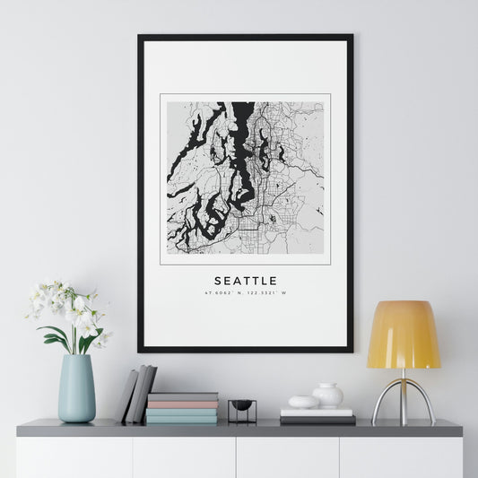 Seattle Hometown Premium Framed Poster