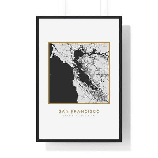 San Francisco Hometown Premium Framed Poster (Golden Trim)