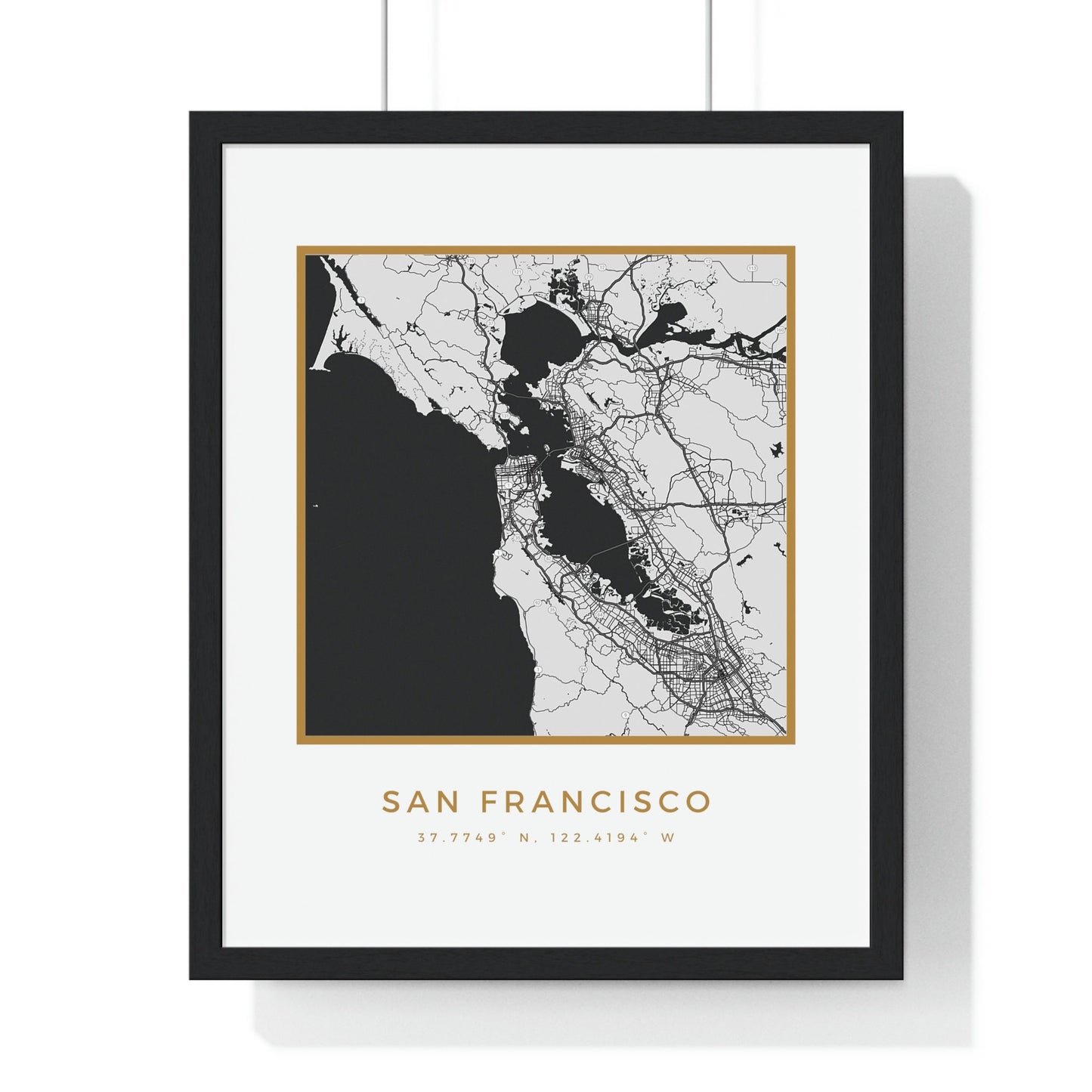 San Francisco Hometown Premium Framed Poster (Golden Trim)