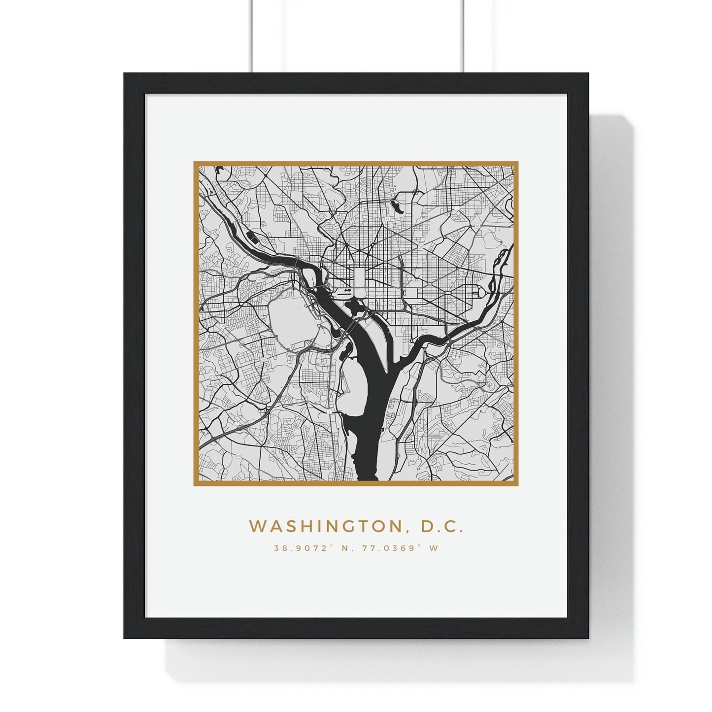 DC Hometown Premium Framed Poster (Golden Trim)