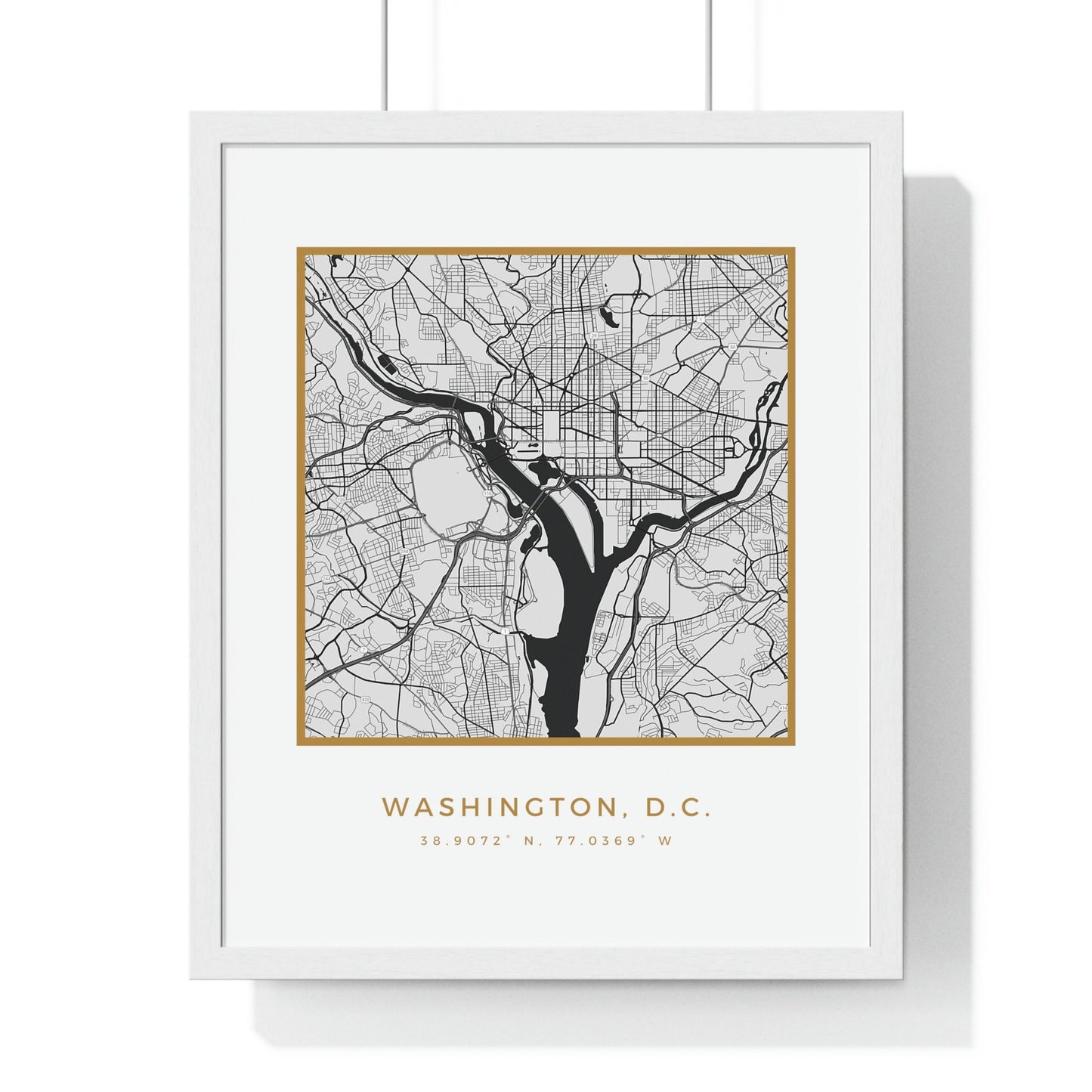 DC Hometown Premium Framed Poster (Golden Trim)